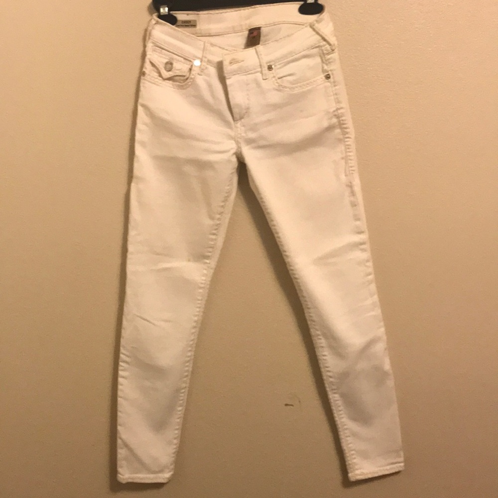 White True Religion jeans sz 25